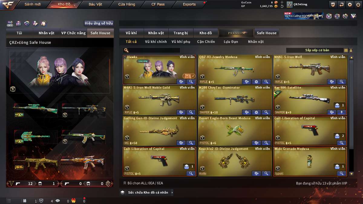 shop acc cf uy tin gia re